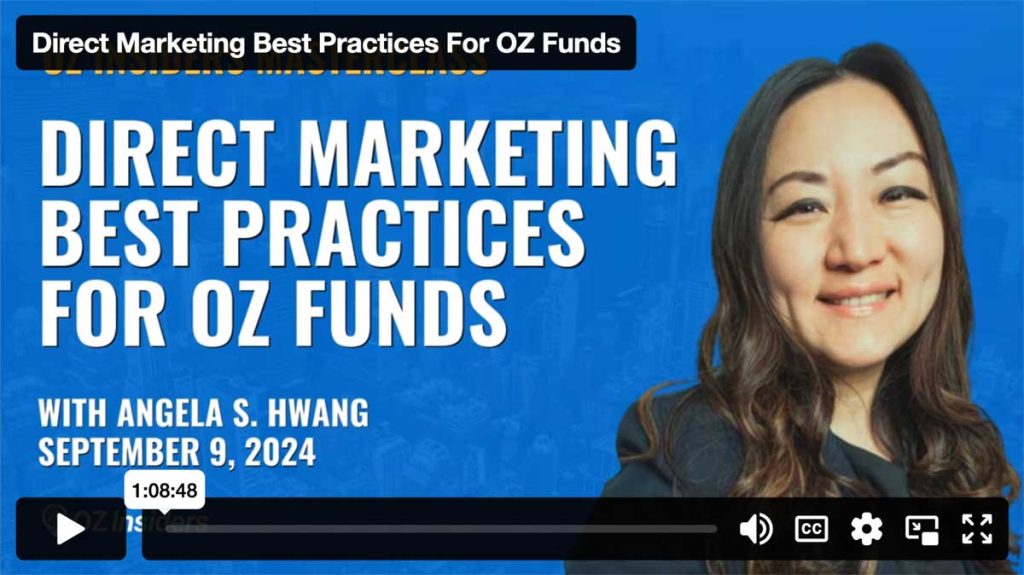 Direct Marketing Best Practices For OZ Funds