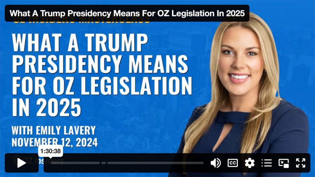 What A Trump Presidency Means For OZ Legislation In 2025