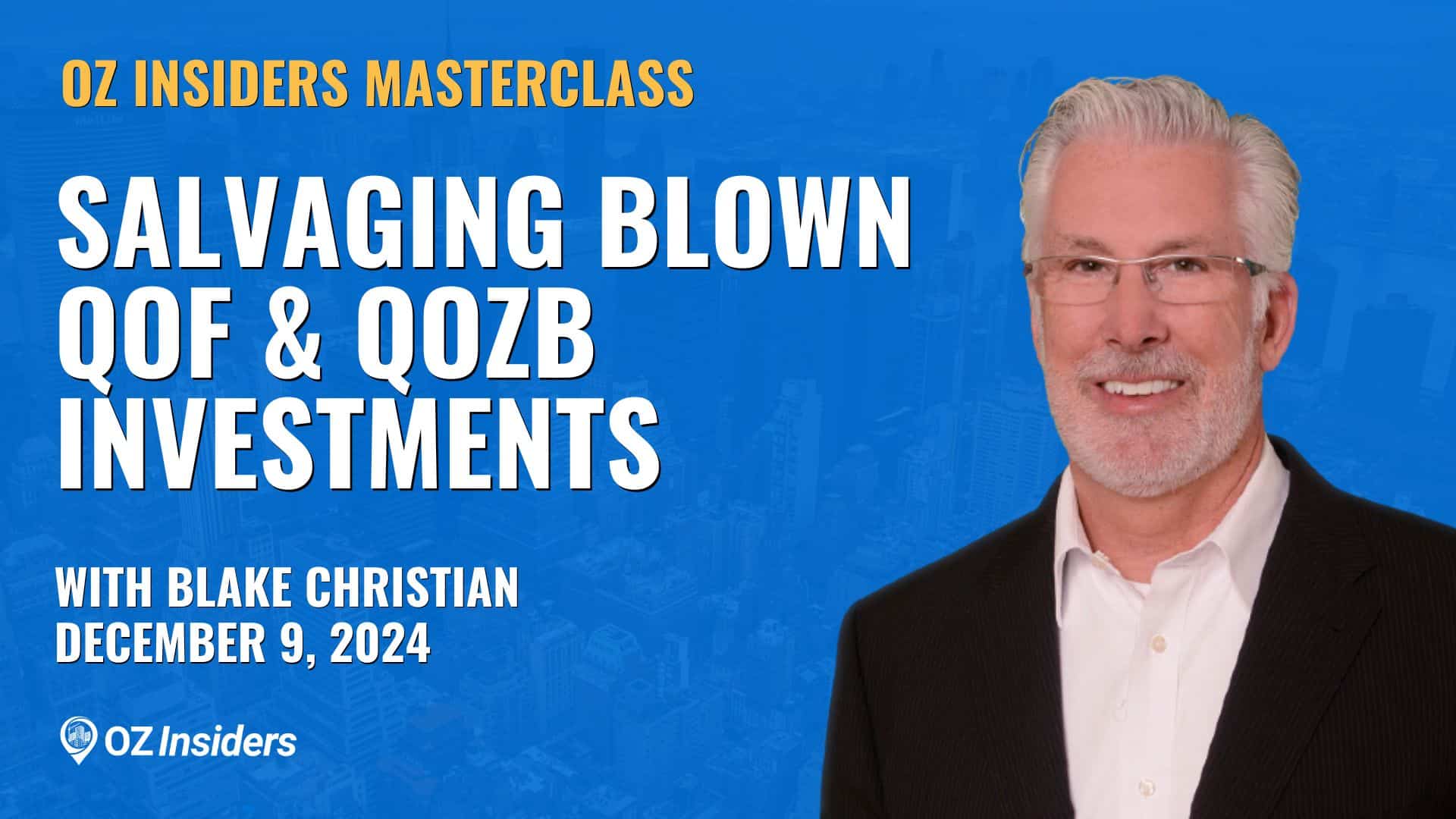 Salvaging Blown QOFs and QOZBs