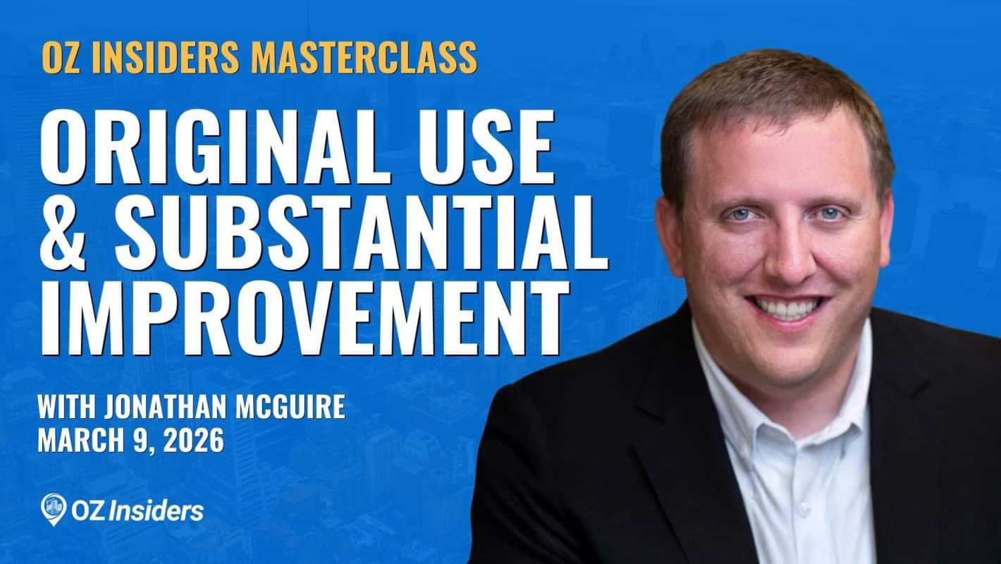 Original Use & Substantial Improvement